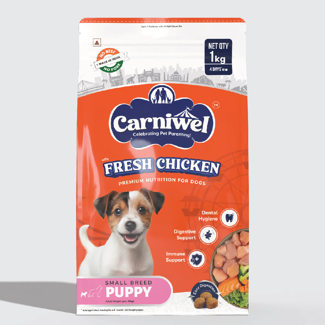 Carniwel with Fresh Chicken, Dry Dog Food for Small Breed, Puppy x 2