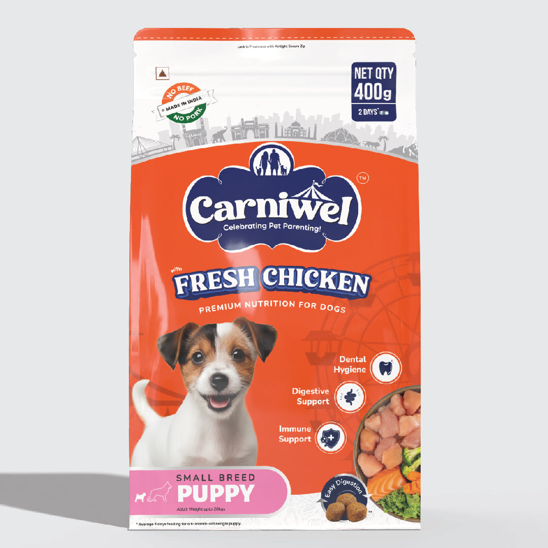 Carniwel Fresh Lamb and Fresh Chicken Puppy Food | Small Breed (Pack of 2)