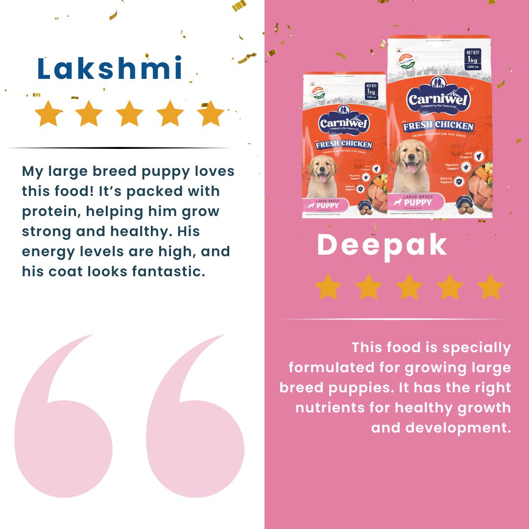 Carniwel with Fresh Chicken, Dry Dog Food for Large Breed, Puppy x 2