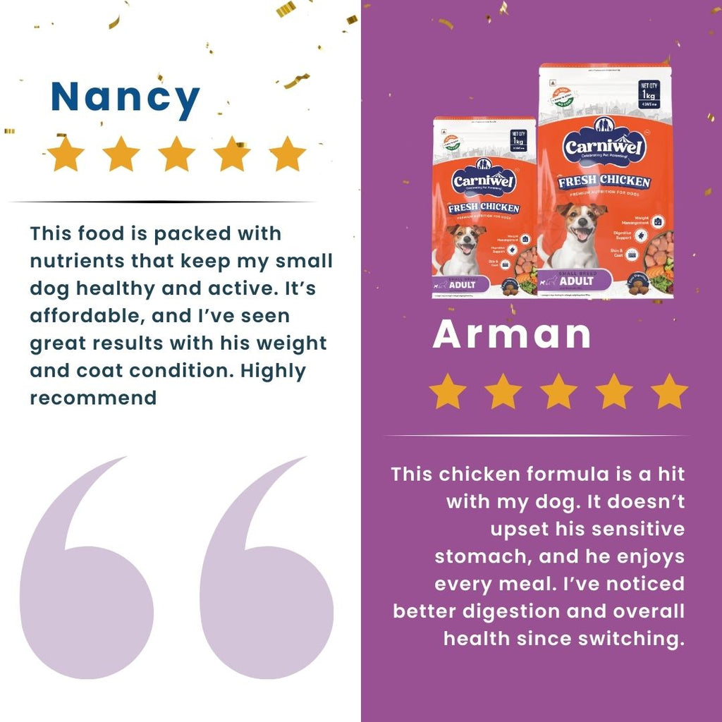 Carniwel with Fresh Chicken, Dry Dog Food for Small Breed, Adult x 2