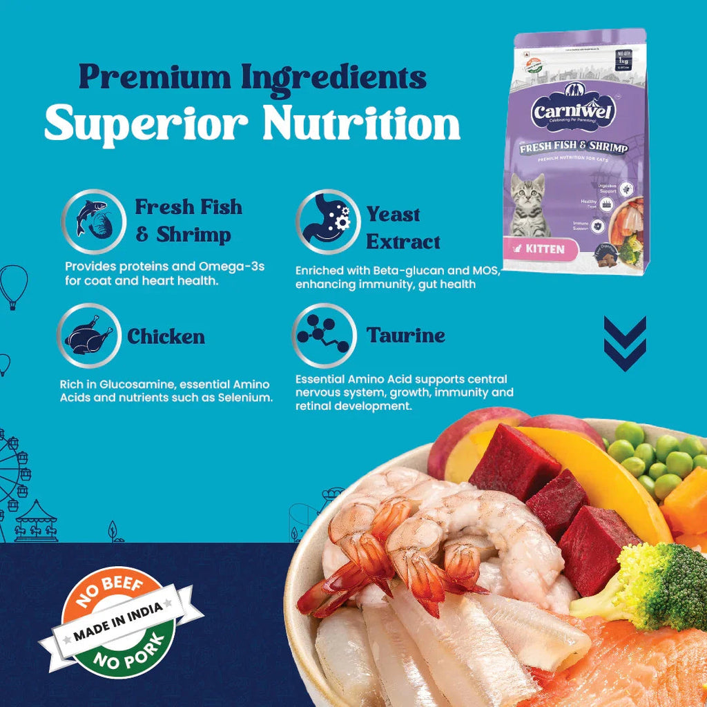 Carniwel Ocean Fish & Krill and Fresh Fish & Shrimp Cat Food, Adult (Pack of 2)