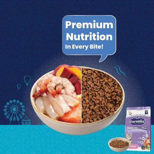 Carniwel Fresh Fish & Shrimp and Persian Kitten Food (Pack of 2)