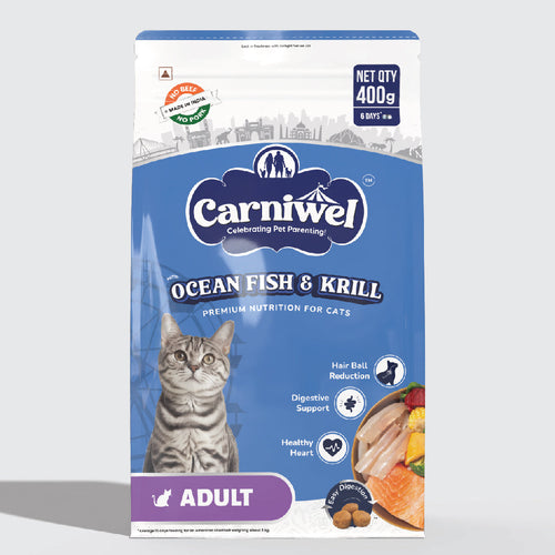 Carniwel Ocean Fish & Krill and Persian Cat Food, Adult (Pack of 2)