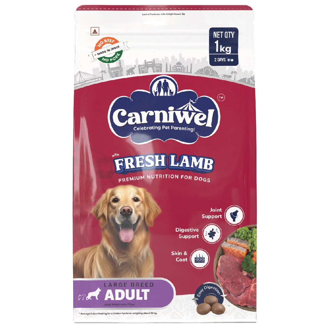 Carniwel with Fresh Lamb, Dry Dog Food for Large Breed, Adult x 2