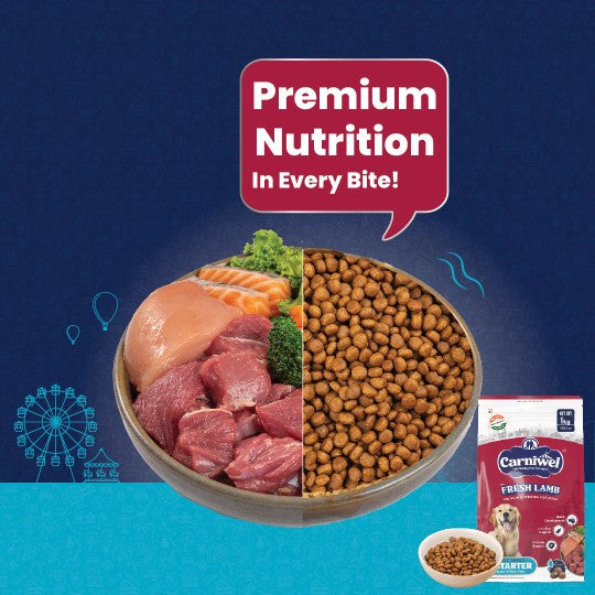Carniwel with Fresh Lamb, Dry Dog Food for Large Breed, Starter x 2