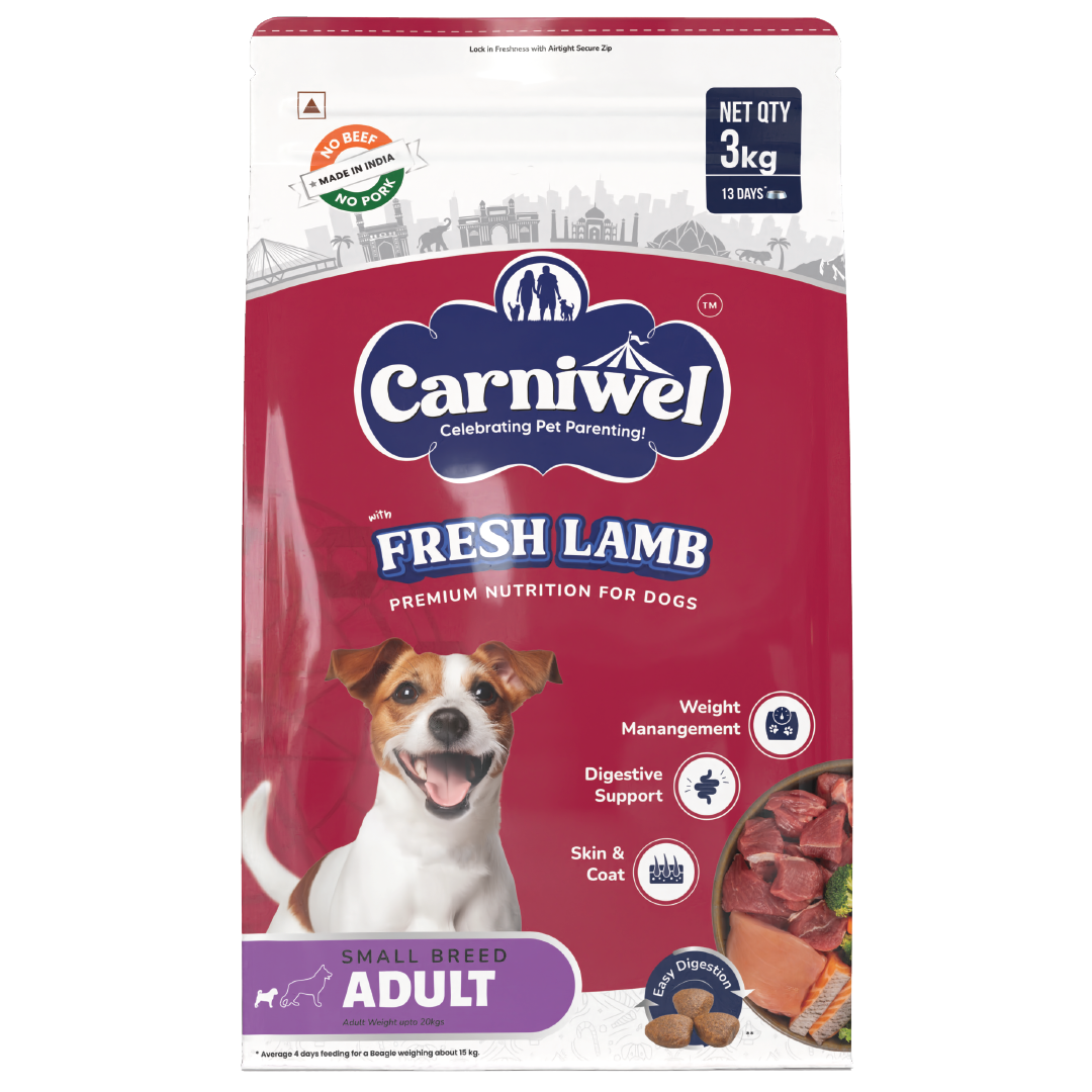 Carniwel with Fresh Lamb, Dry Dog Food for Small Breed, Adult x 2