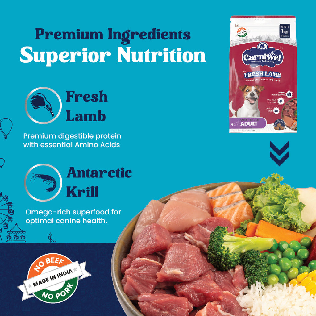 Carniwel Fresh Lamb and Fresh Chicken Dog Food, Adult | Small Breed (Pack of 2)