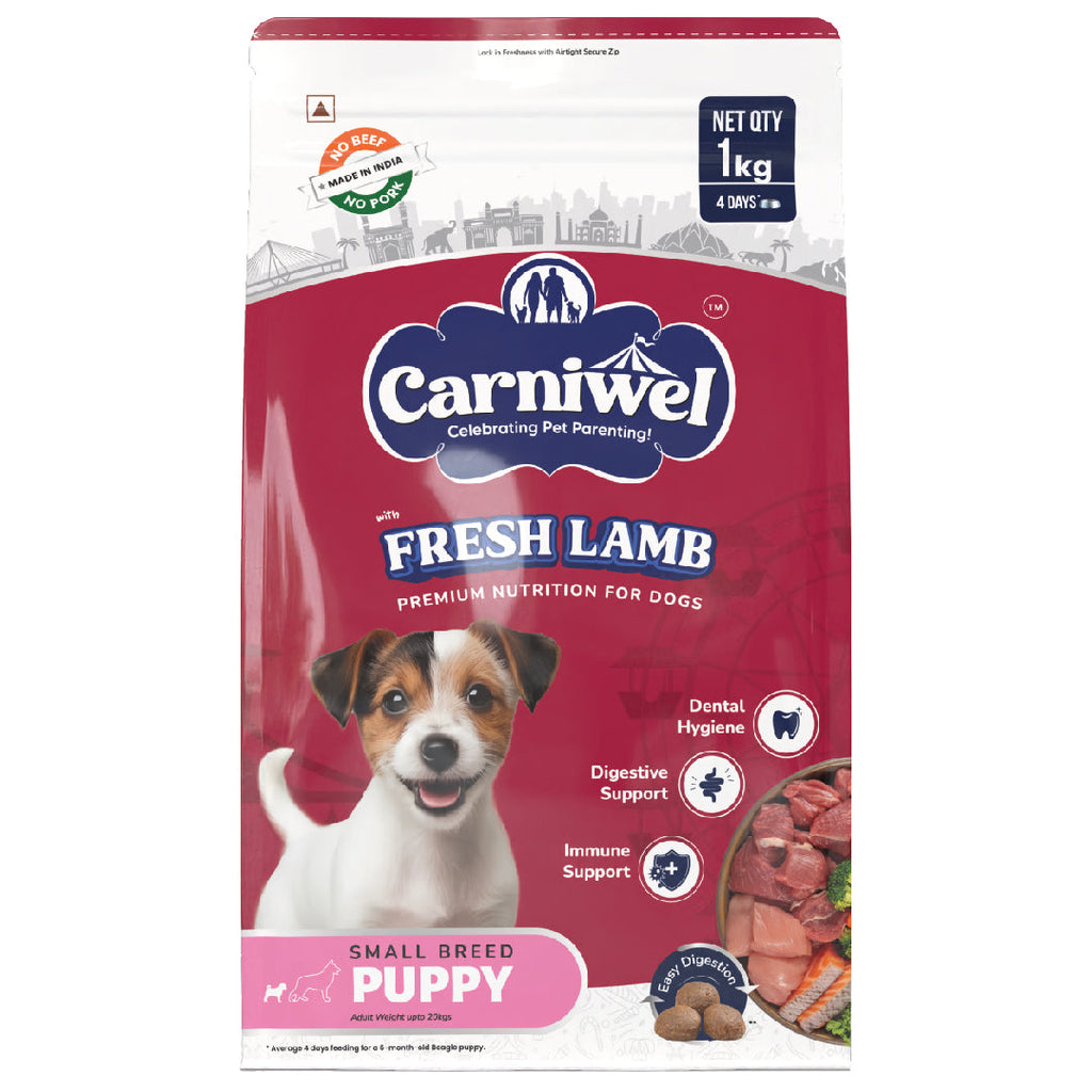 Carniwel with Fresh Lamb, Dry Dog Food for Small Breed, Puppy x 2