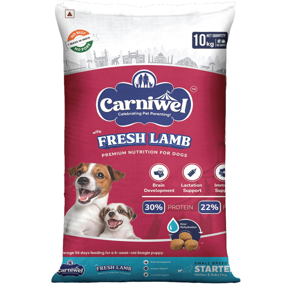 Carniwel with Fresh Lamb, Dry Dog Food for Small Breed, Starter x 2