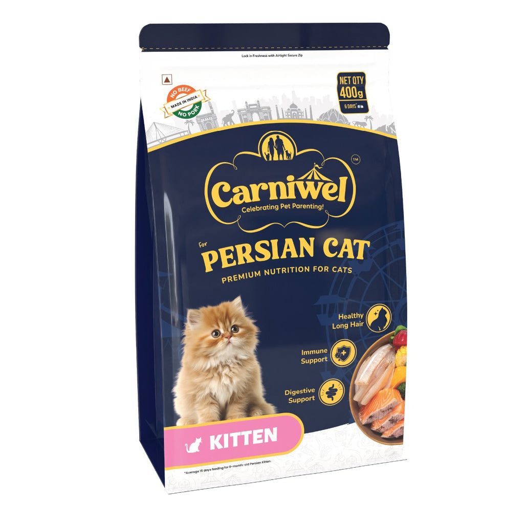 Carniwel Ocean Fish & Krill and Persian Kitten Food (Pack of 2)