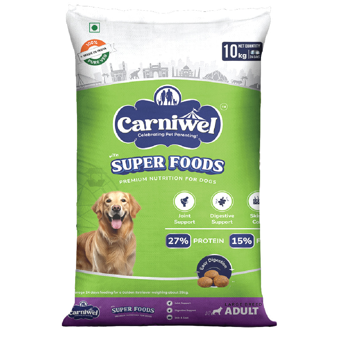 Carniwel with Veg Superfoods, Dry Dog Food for Large Breed, Adult x 2