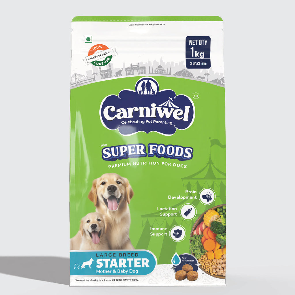 Carniwel with Veg Superfoods, Dry Dog Food for Large Breed, Starter