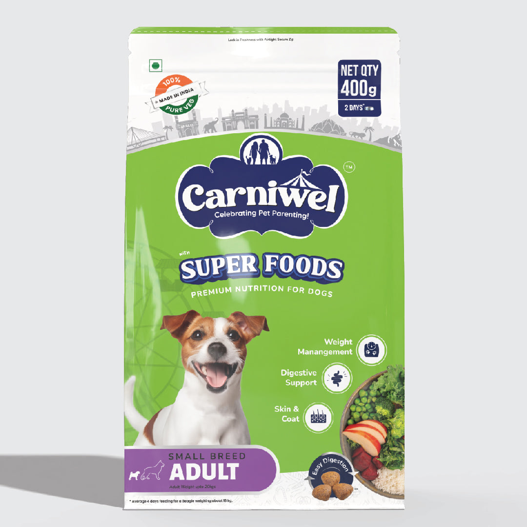Carniwel with Veg Superfoods, Dry Dog Food for Small Breed, Adult x 2