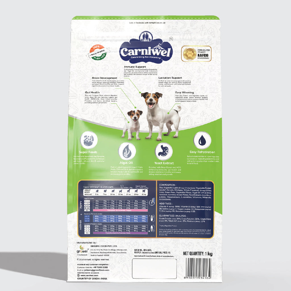 Carniwel with Veg Superfoods, Dry Dog Food for Small Breed, Starter x 2
