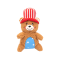 Zippy Paws Cheeky Chumz Americana Bear Dog Toy