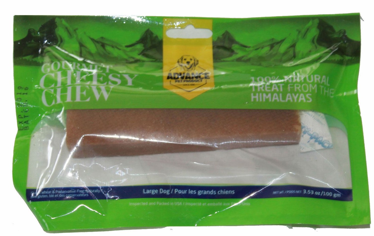 Gourmet Yak Cheese Dog Chews – Grass-Fed, Long Lasting, Natural, Eco-Friendly, Hard Chews for Aggressive Chewers, Odorless Treats