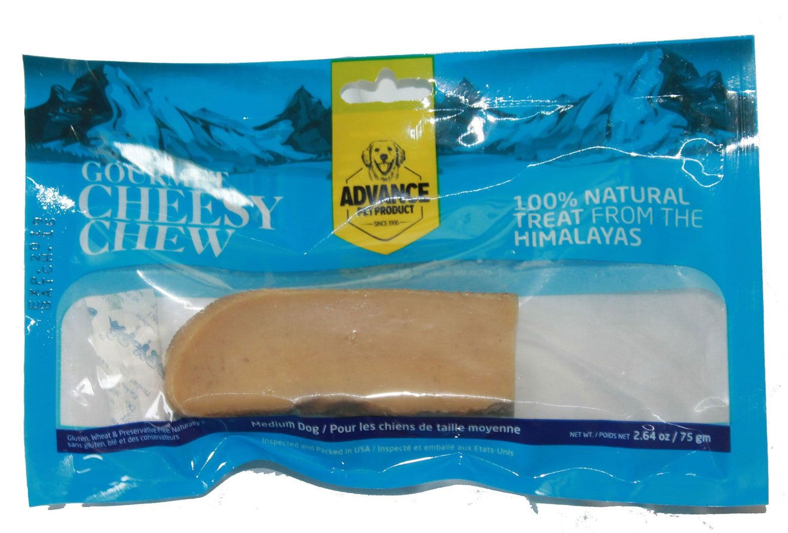 Gourmet Yak Cheese Dog Chews – Grass-Fed, Long Lasting, Natural, Eco-Friendly, Hard Chews for Aggressive Chewers, Odorless Treats
