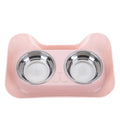 Dual Steel Pet Feeding Station