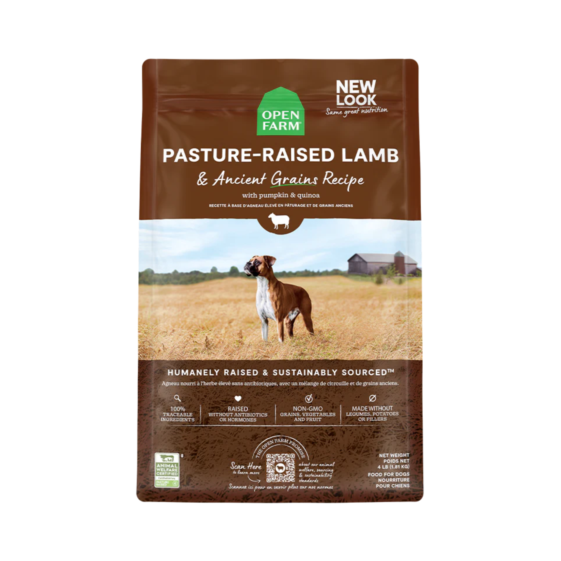 Open Farm Pasture-Raised Lamb & Ancient Grains Dry Dog Food
