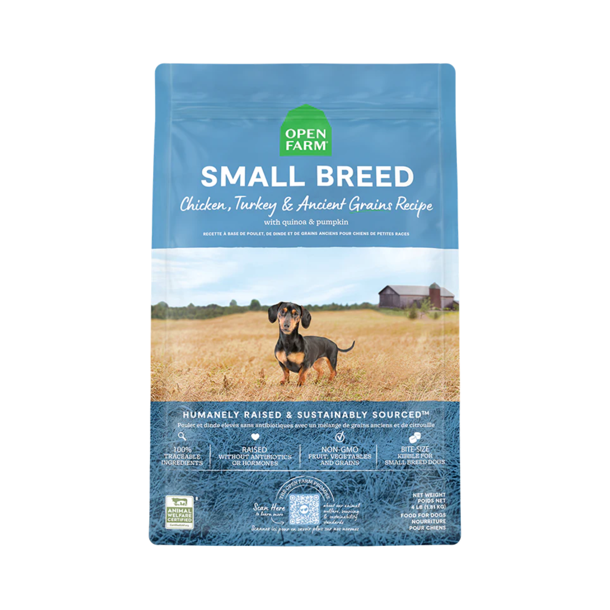 Open Small Breed Ancient Grains Dry Dog Food