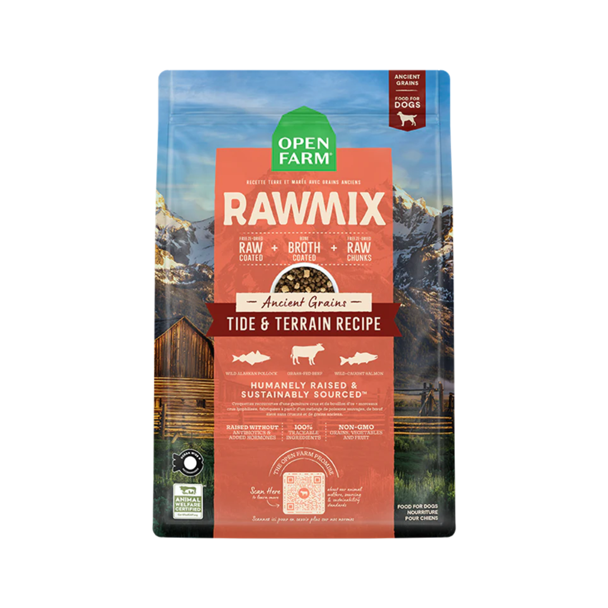 Open Farm Tide & Terrain Ancient Grains Rawmix for Dogs