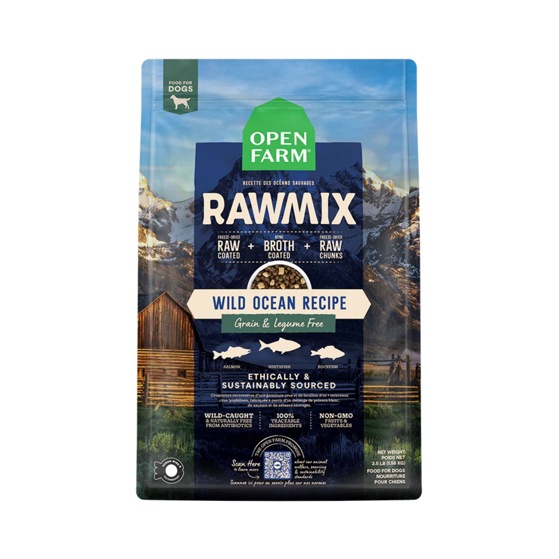 Open Farm Wild Ocean Grain-Free RawMix Dry Dog Food