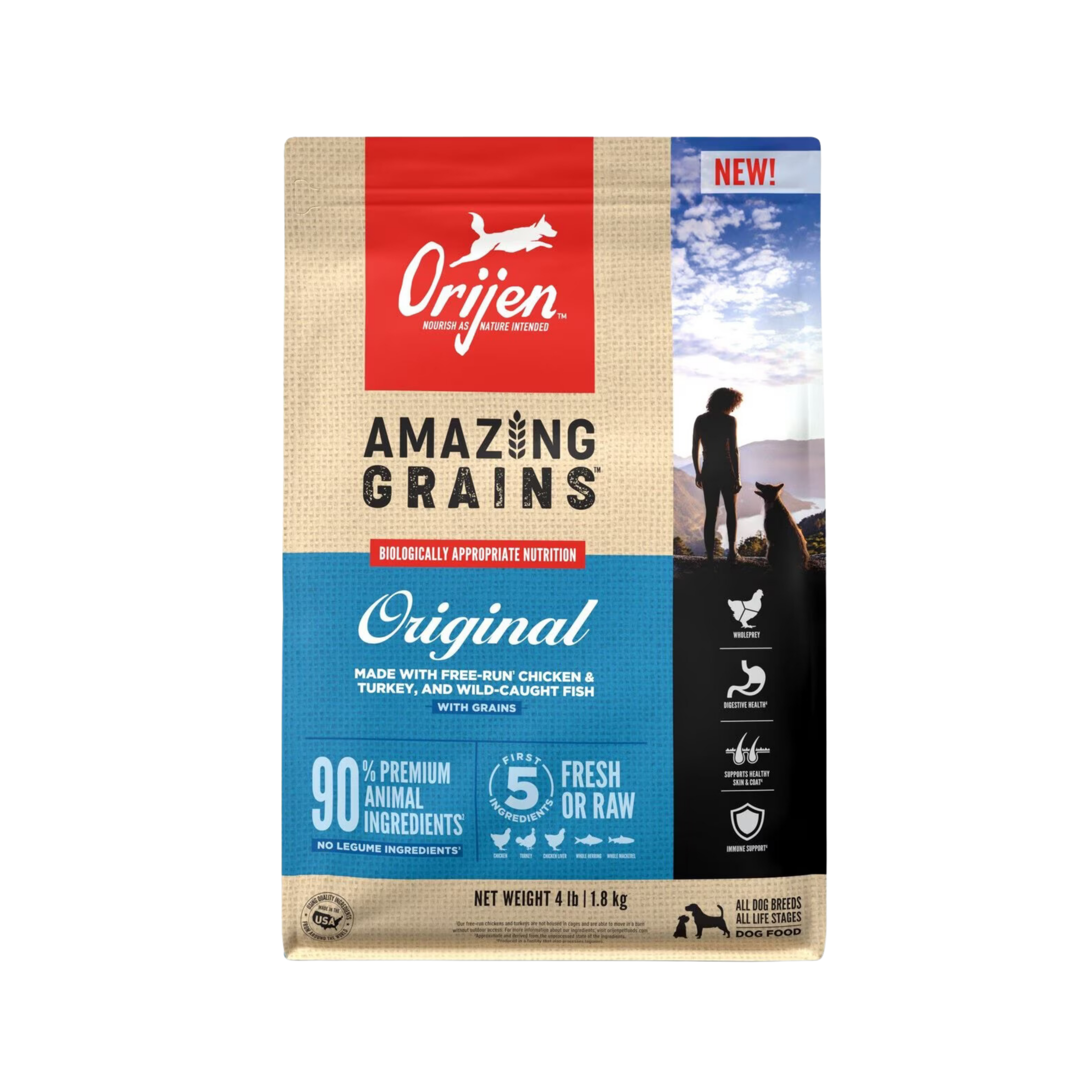 Orijen Amazing Grains Original Dry Dog Food