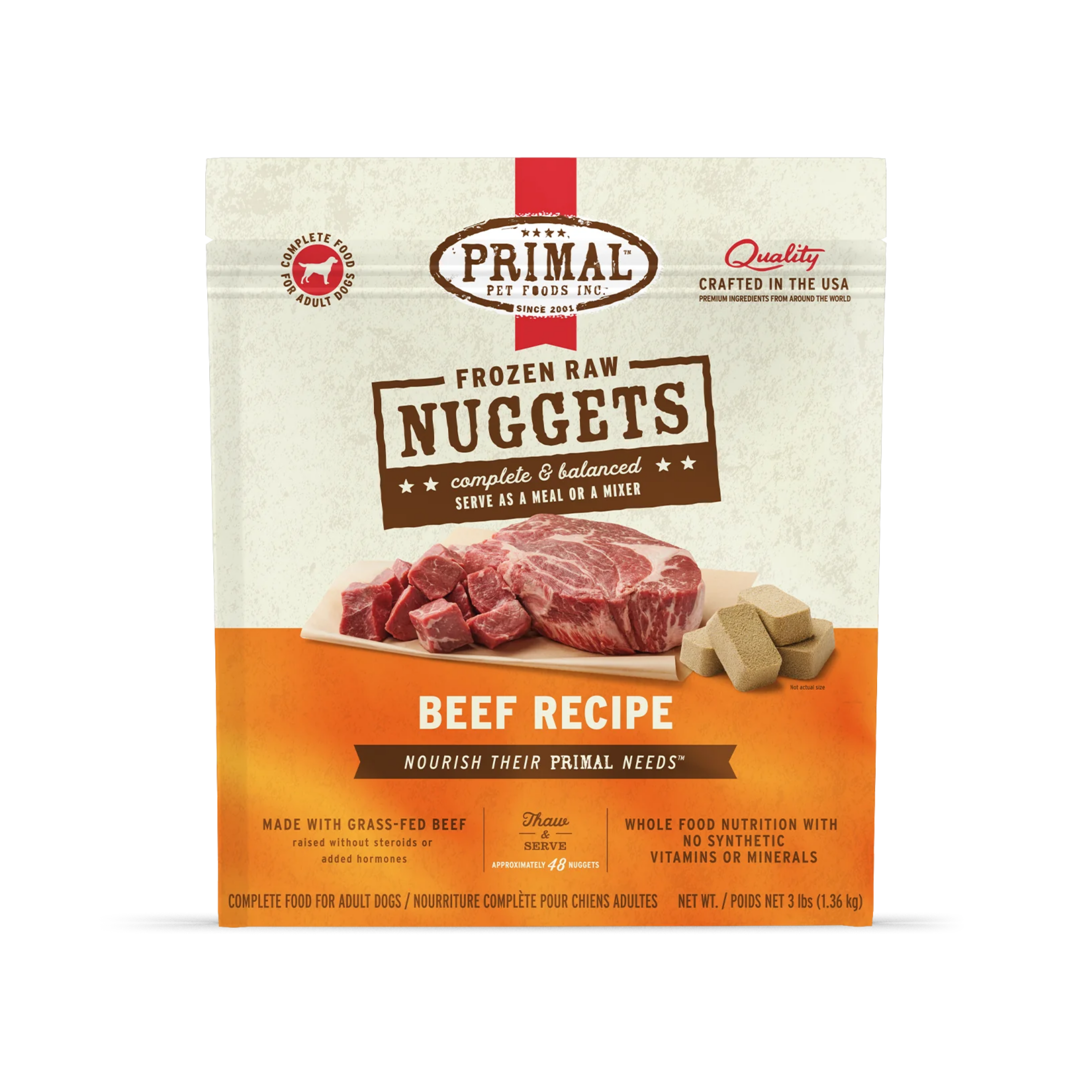 Primal Frozen Raw Nuggets Dog Food