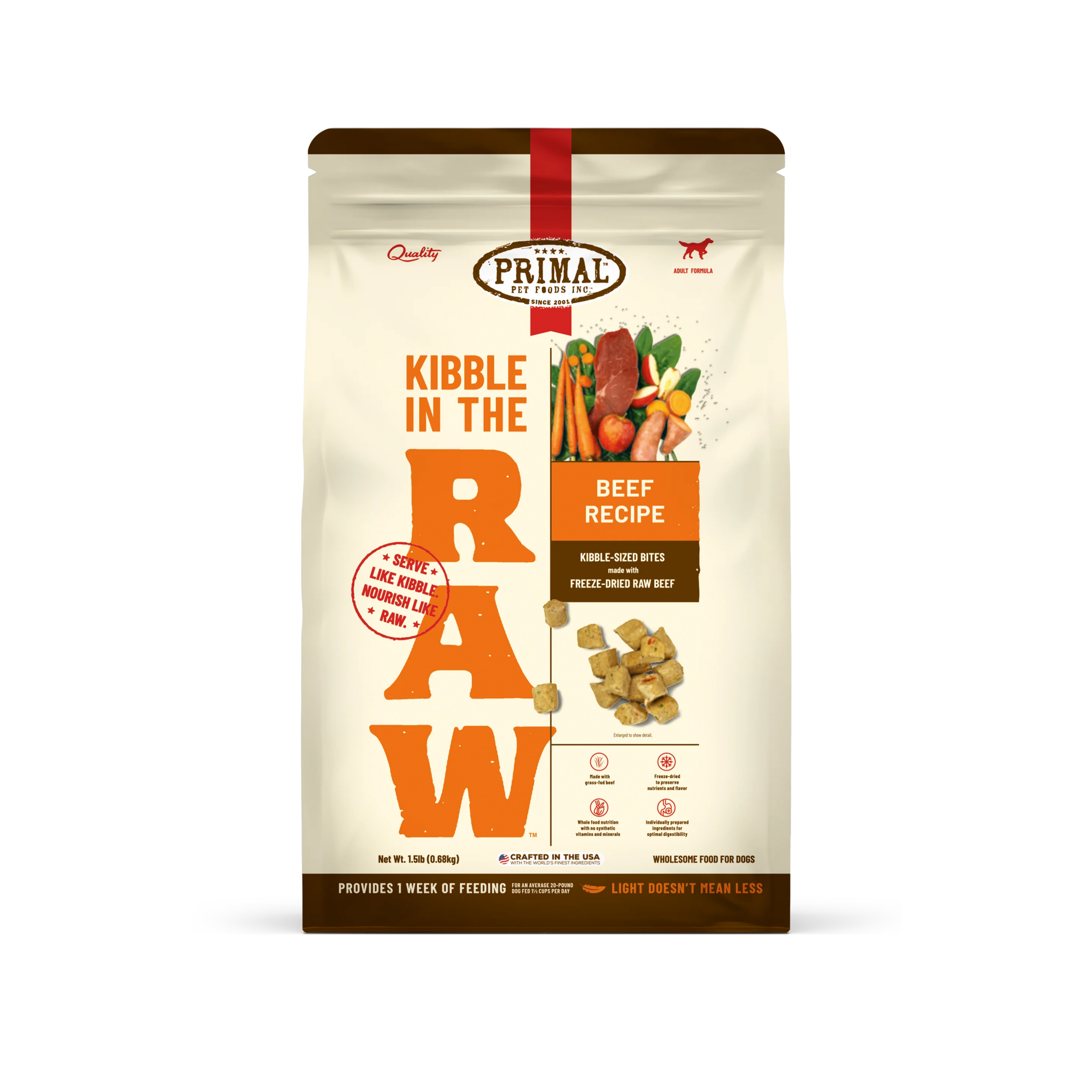 Primal Kibble in the Raw Dog Food