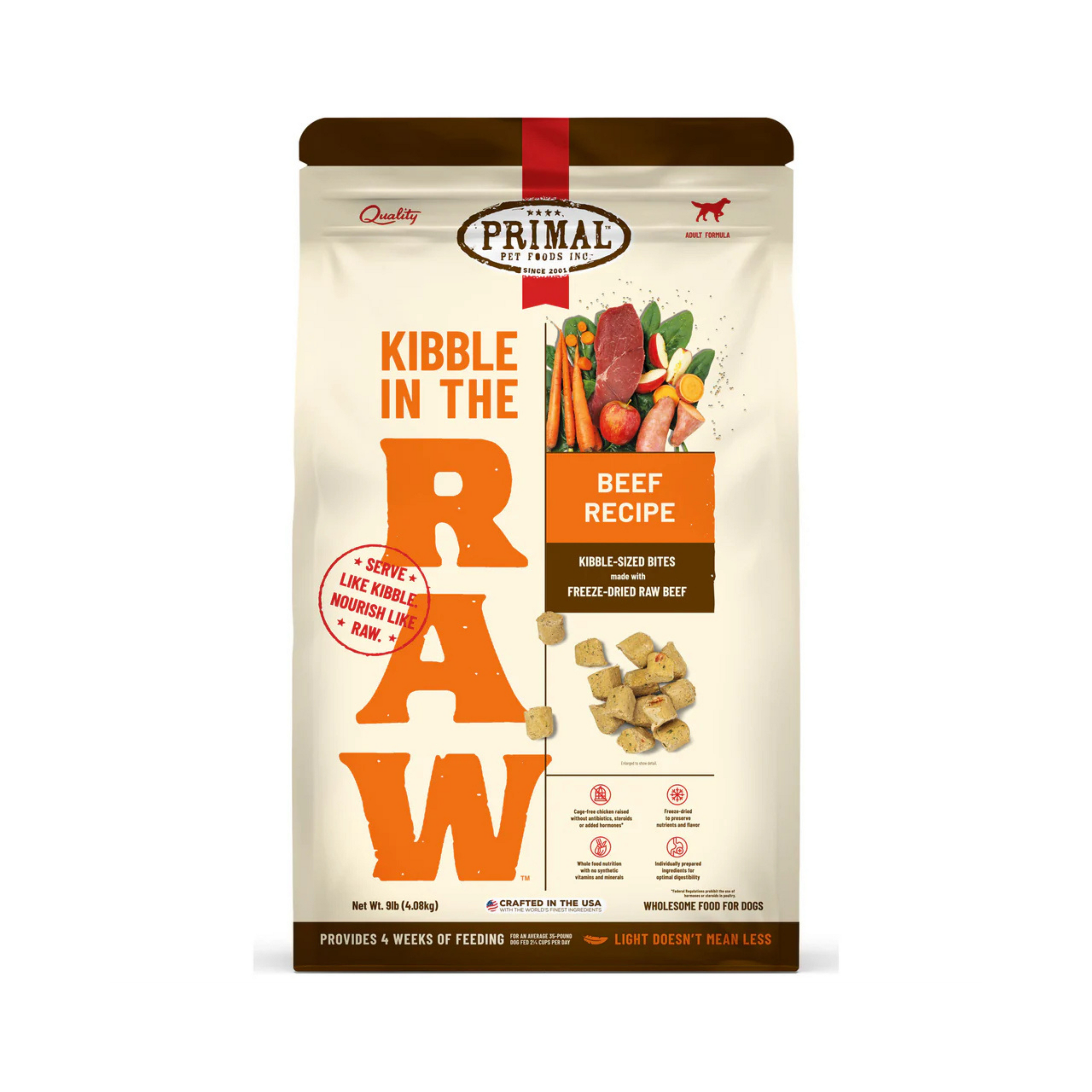 Primal Kibble in the Raw Dog Food