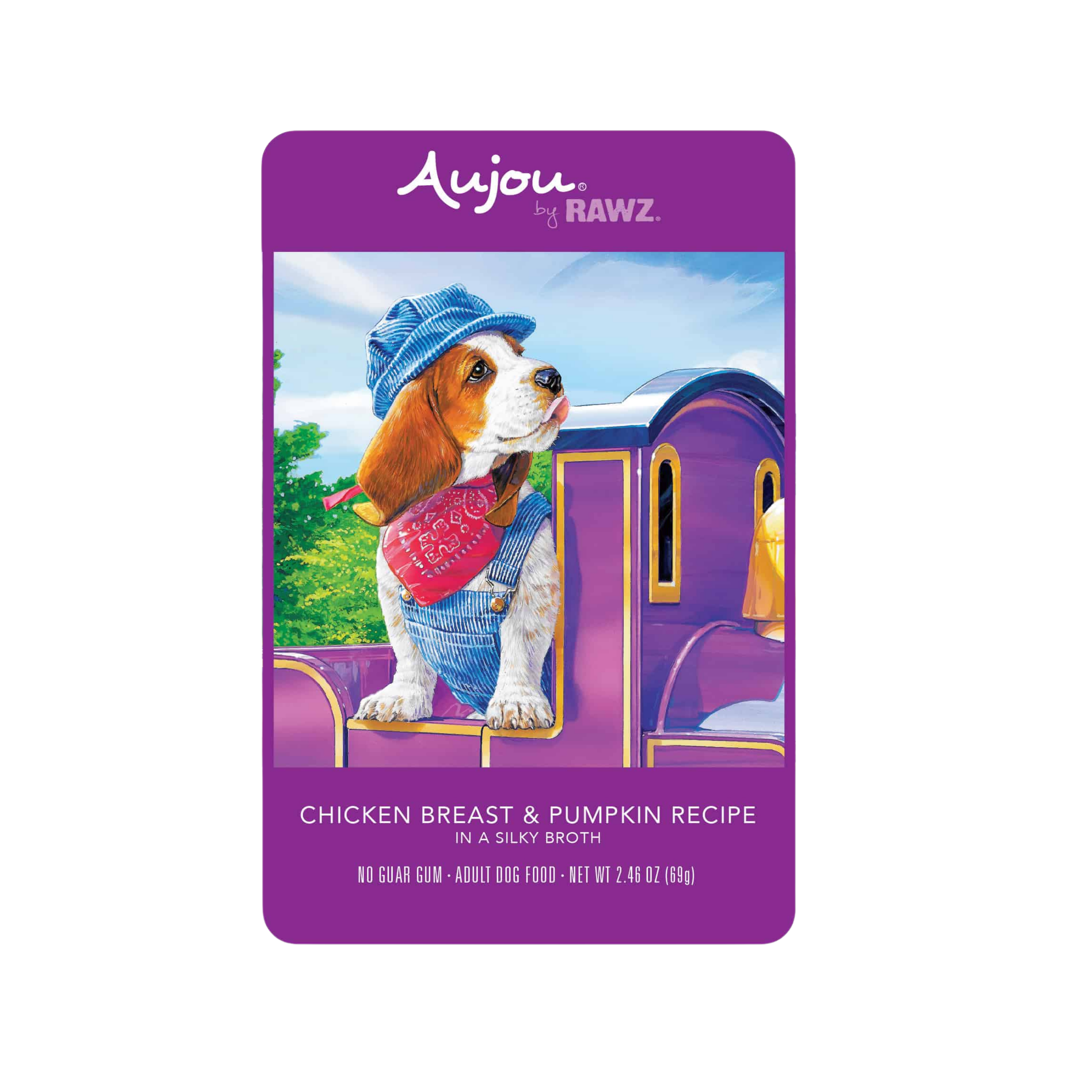 Rawz Aujou Shreds Dog Food in a Pouch