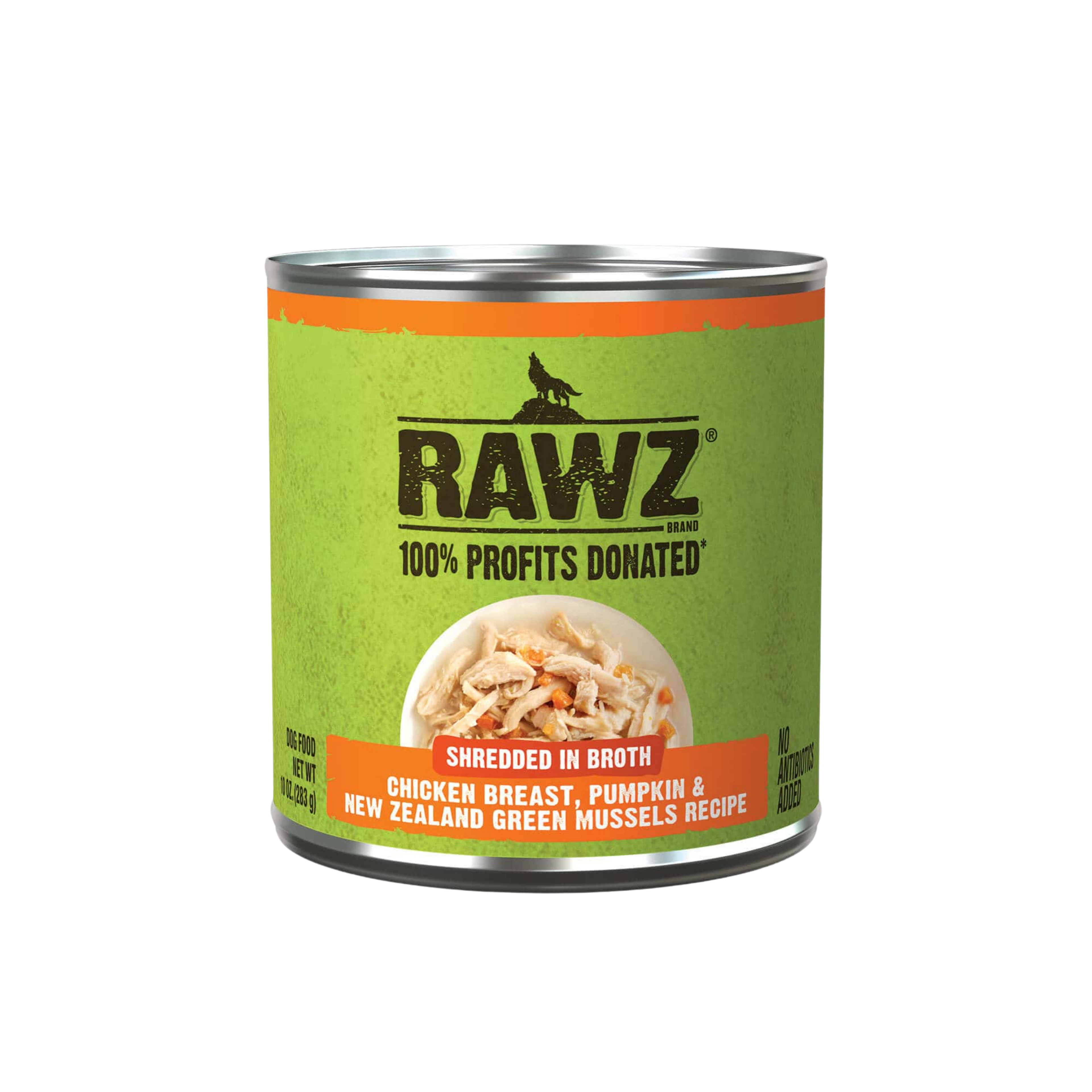 Rawz Shredded In Broth Wet Dog Food