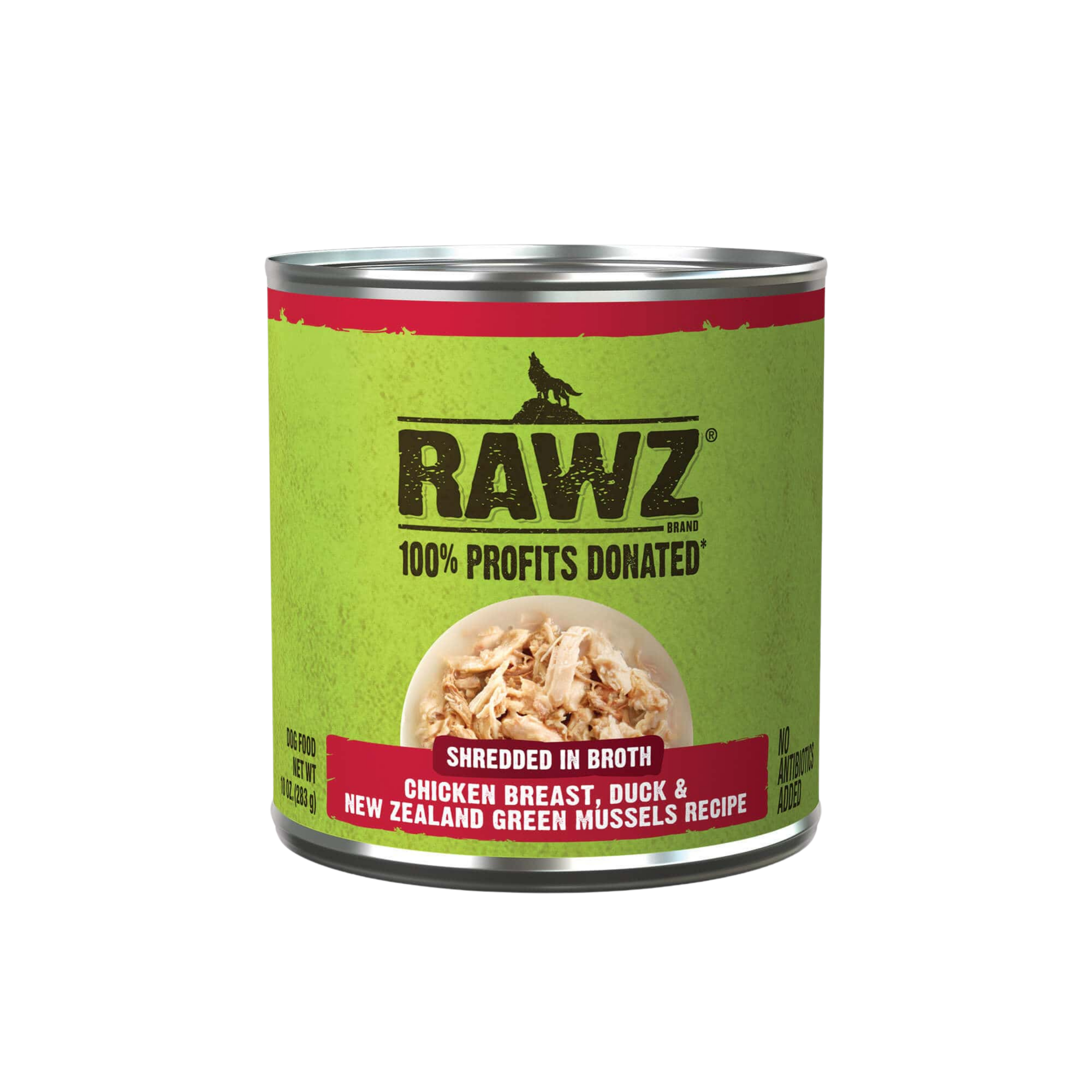 Rawz Shredded In Broth Wet Dog Food