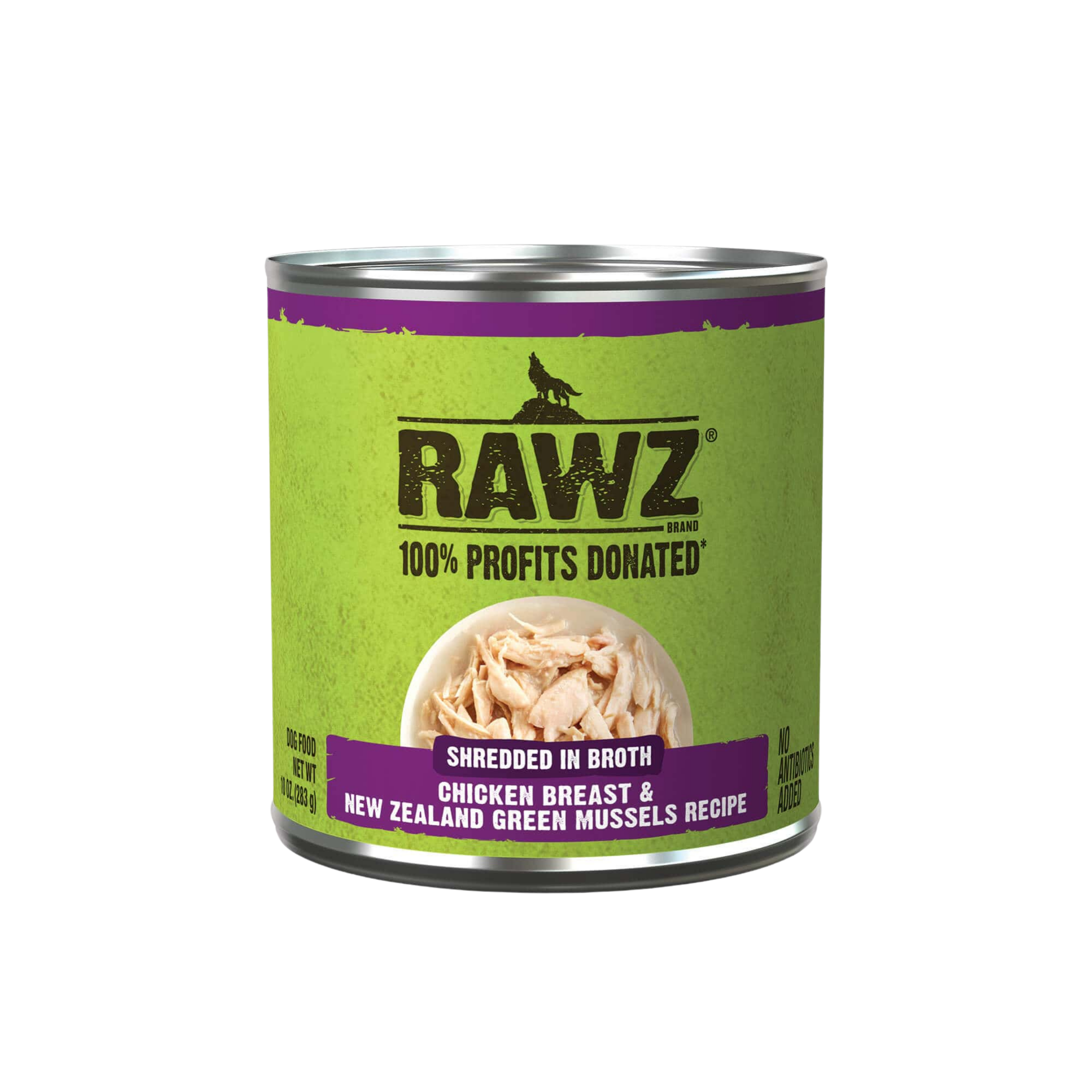 Rawz Shredded In Broth Wet Dog Food