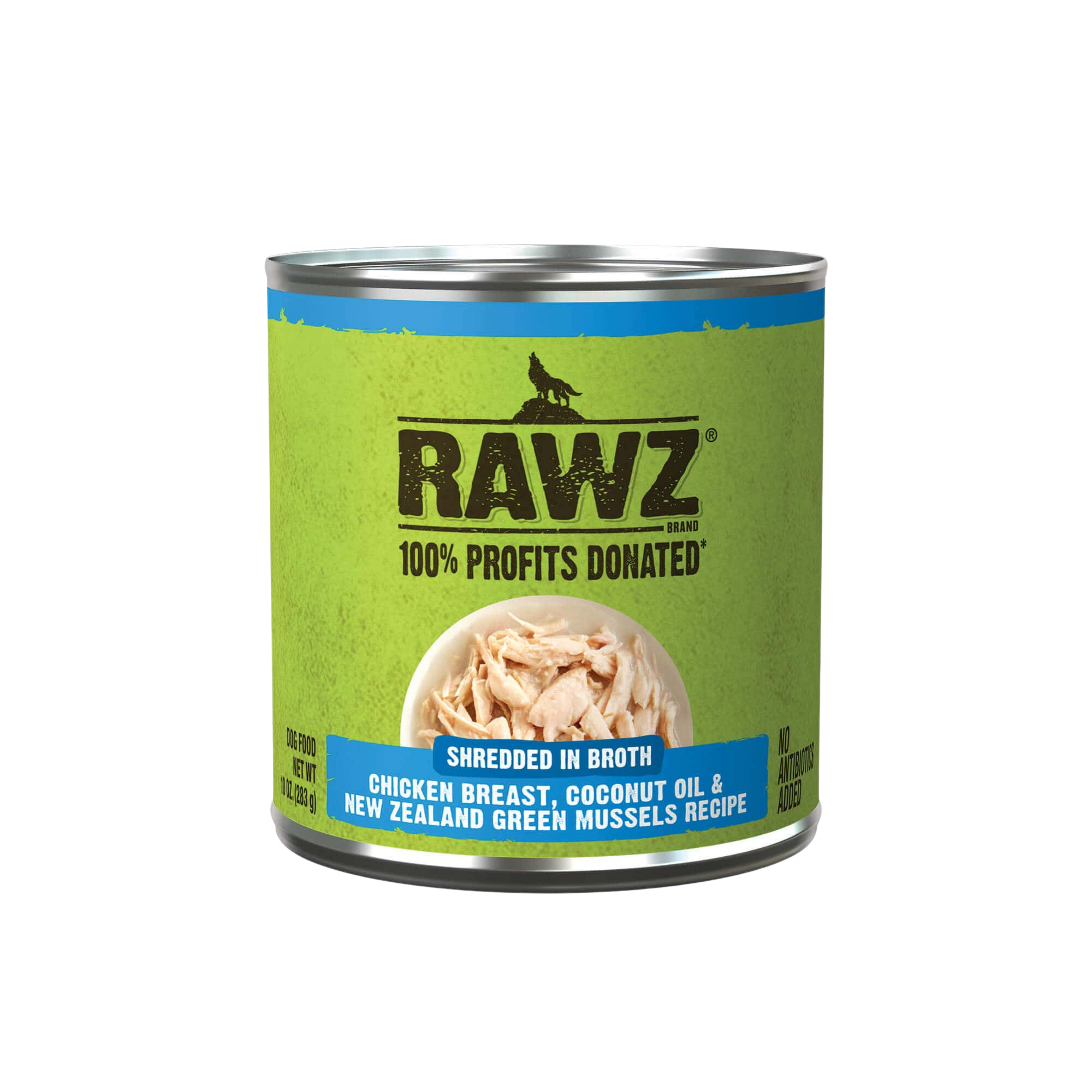 Rawz Shredded In Broth Wet Dog Food