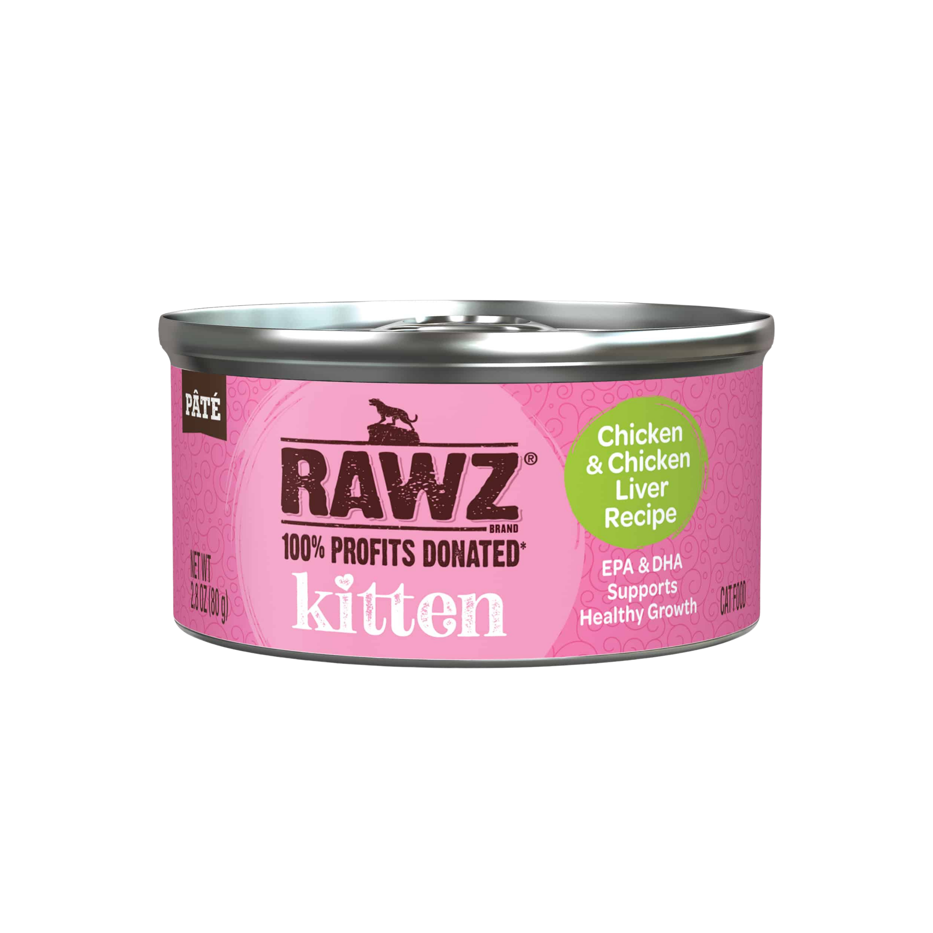 Rawz Kitten Chicken & Chicken Liver Cat Food