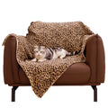 Waterproof leopard print soft throw blanket