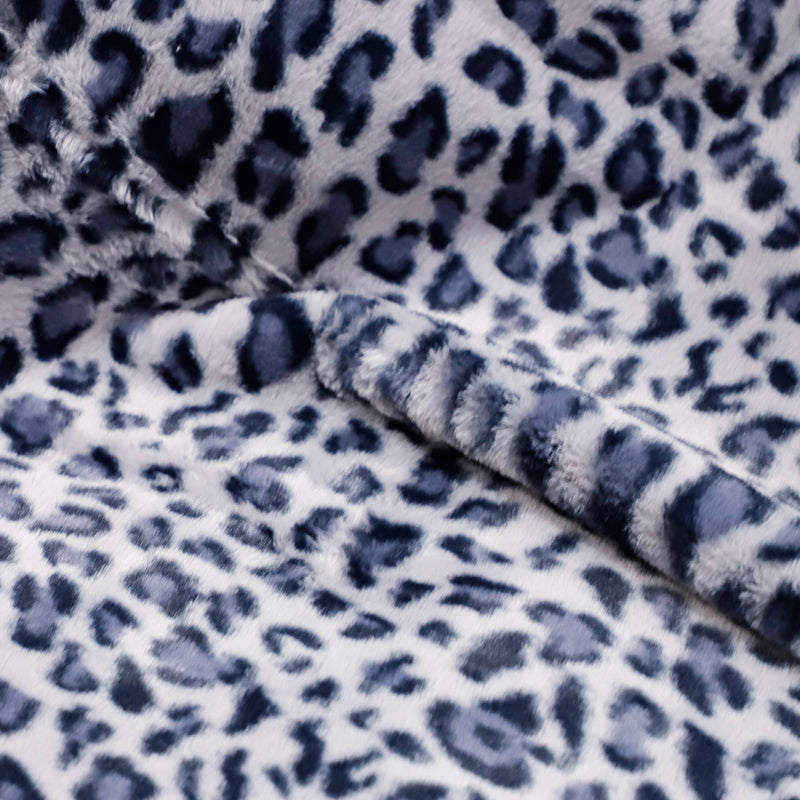 Waterproof leopard print soft throw blanket