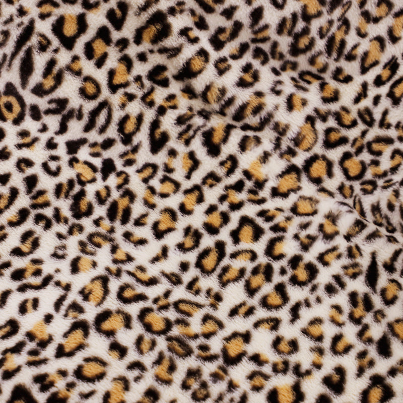 Waterproof leopard print soft throw blanket