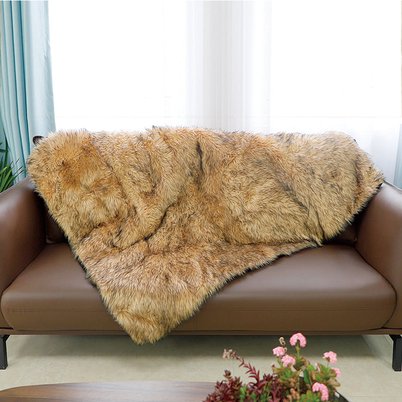 Multipurpose Faux Fur Throw Blanket