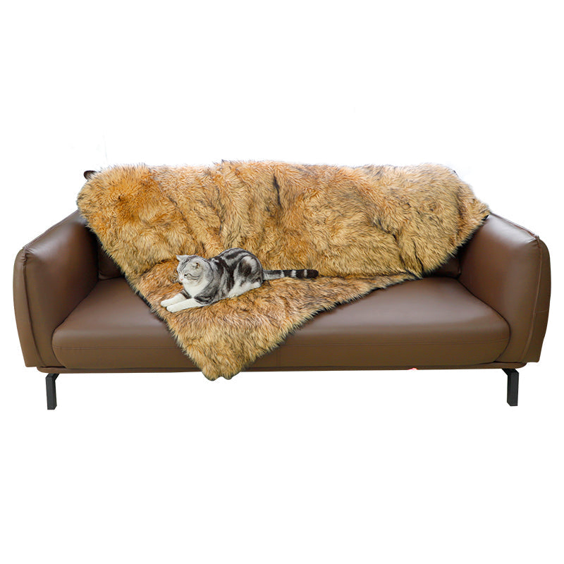 Multipurpose Faux Fur Throw Blanket