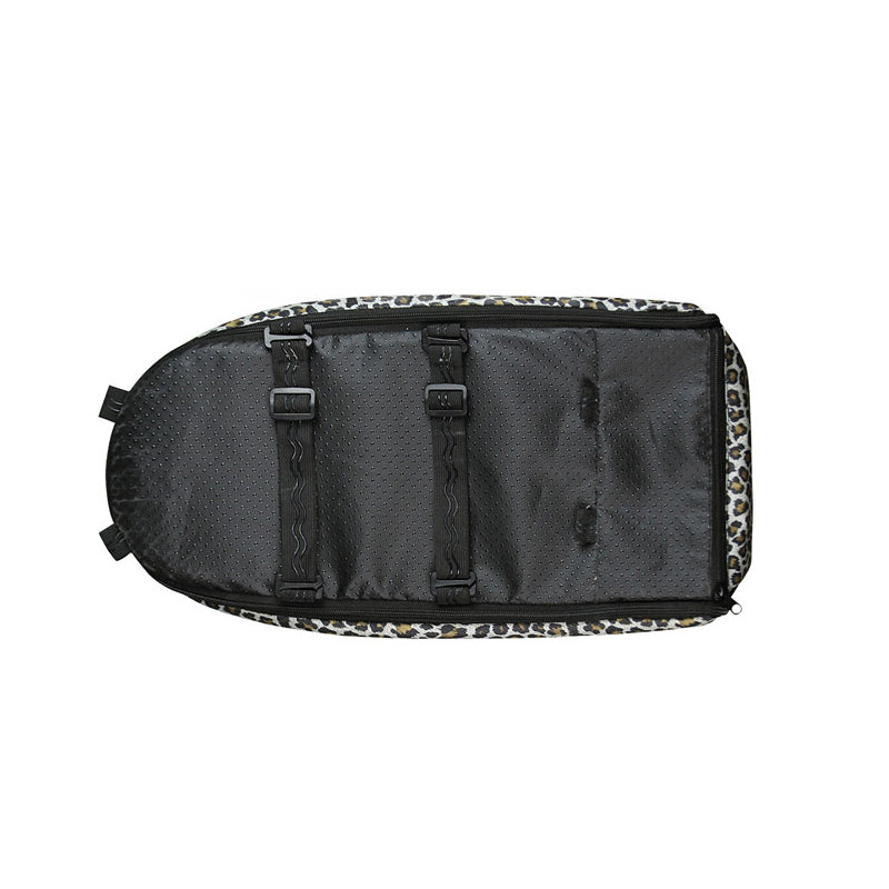 Pet car seat with leopard print central control