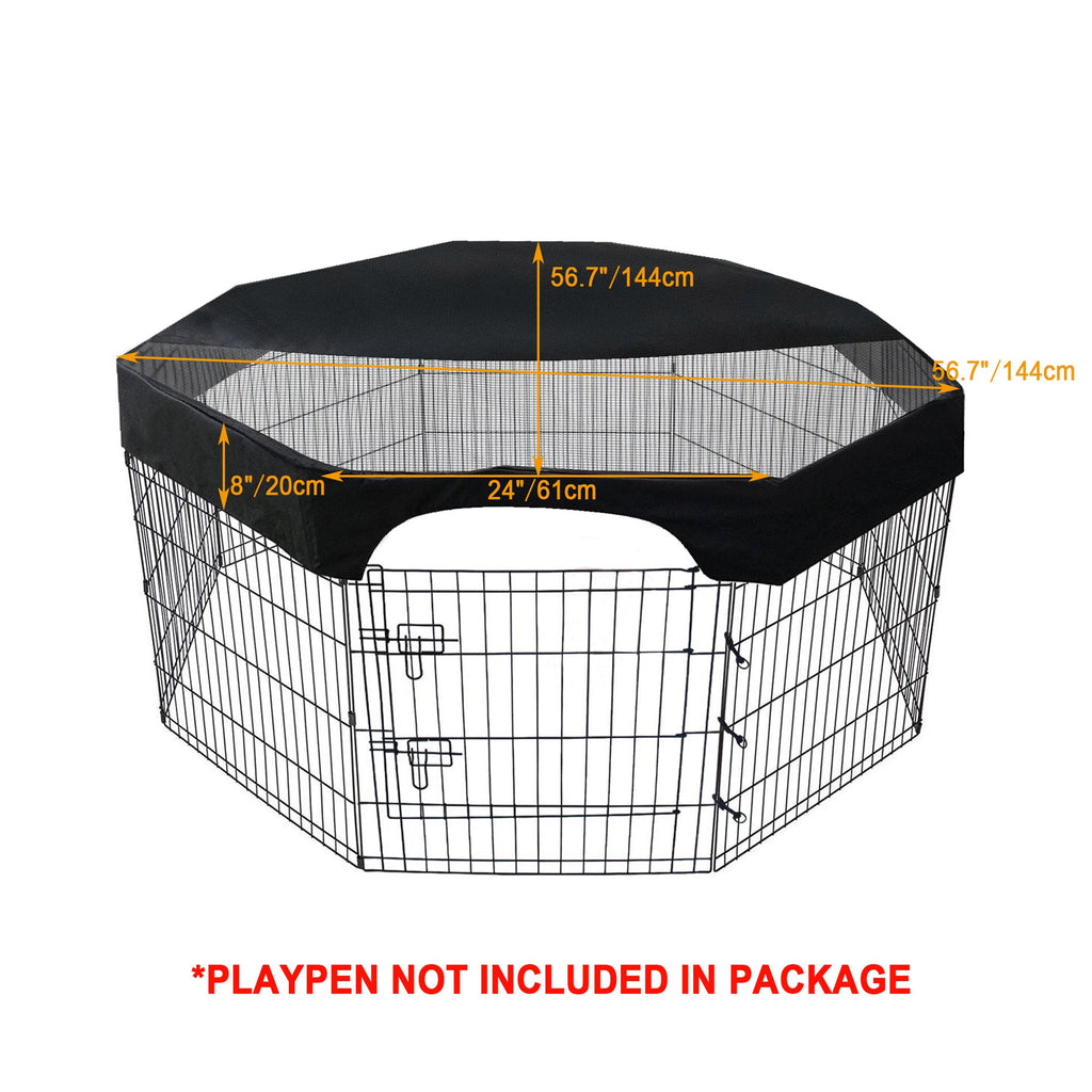 Octagonal dog cage top cover