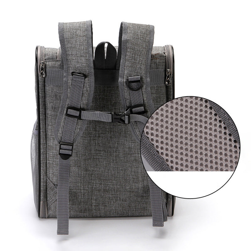 Fashion breathable visual pet backpack