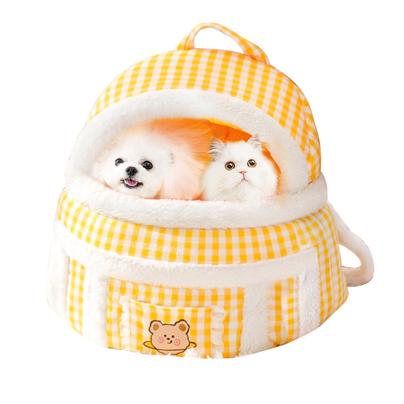 Winter Warm Cat Carrier for Outdoor