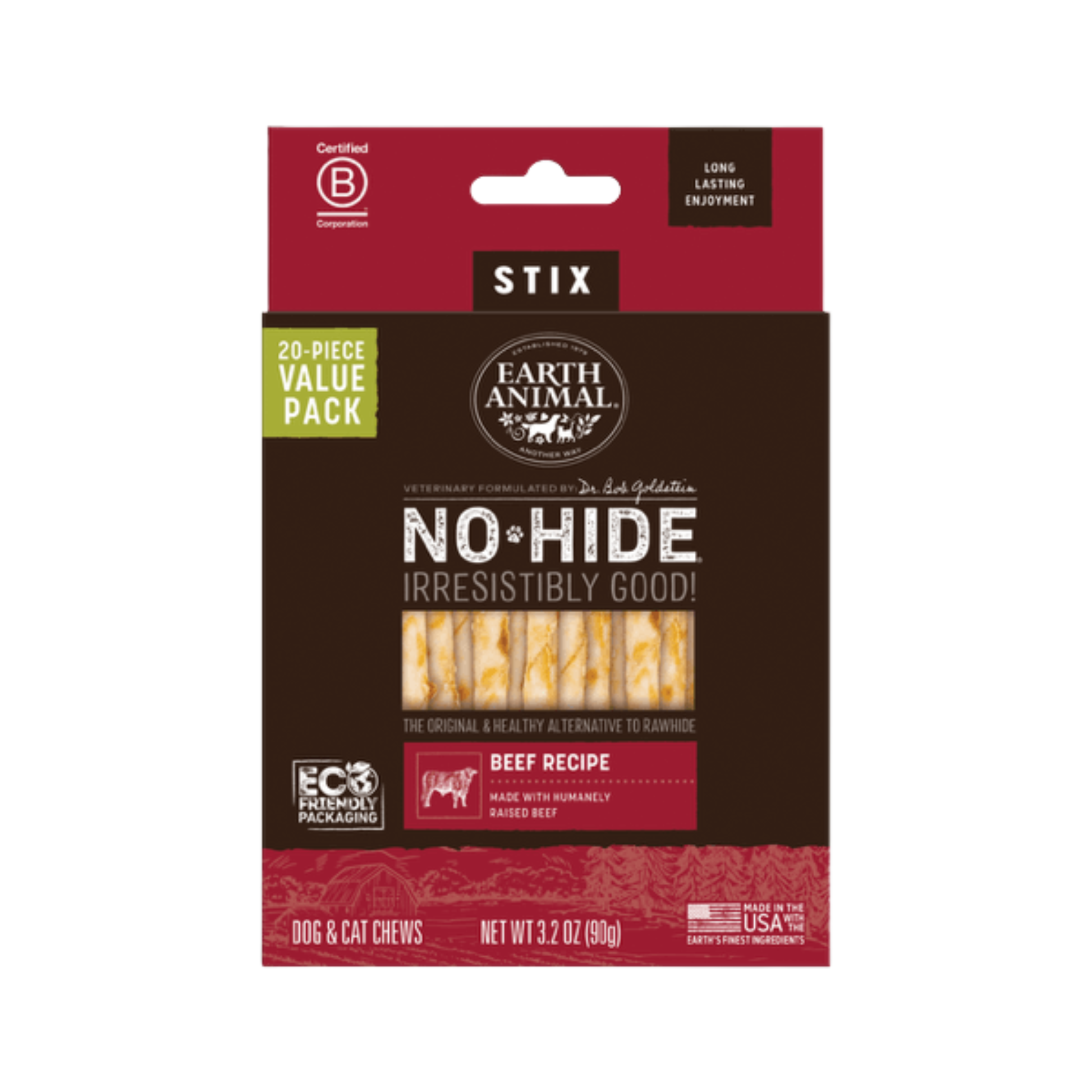 Earth Animal No-Hide Beef Stix