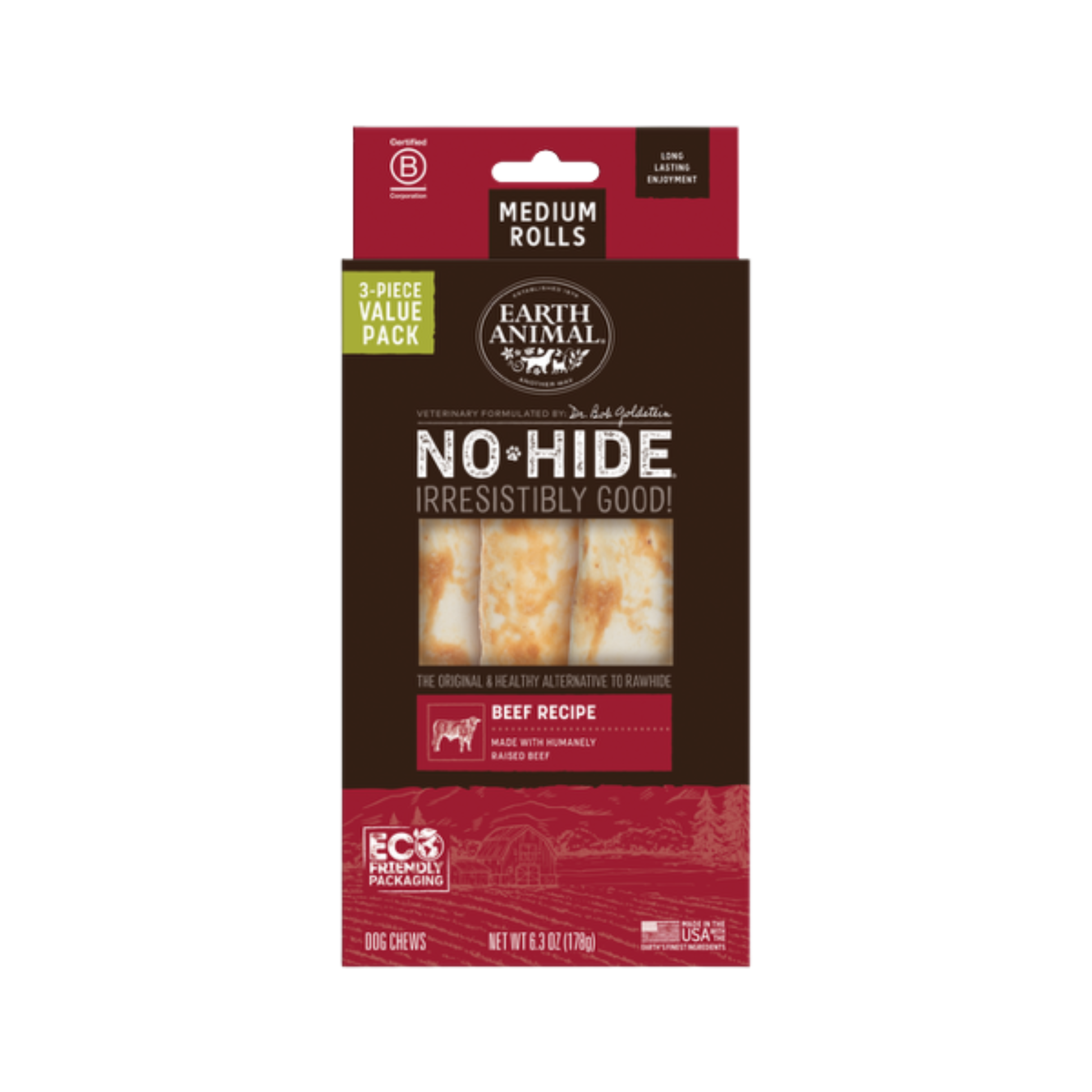 Earth Animal No-Hide Beef Rolls