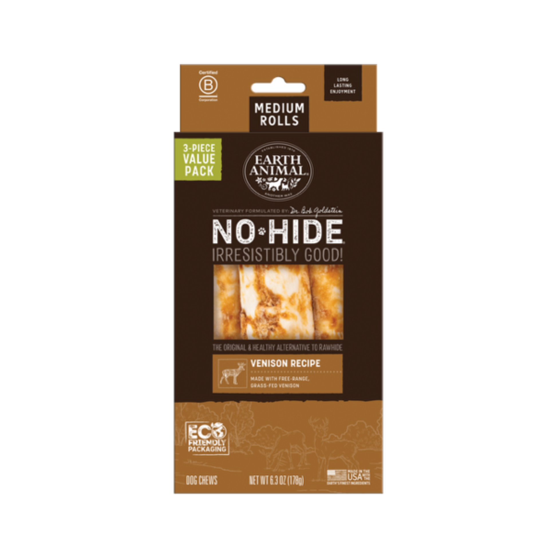 Earth Animal No-Hide Venison Rolls