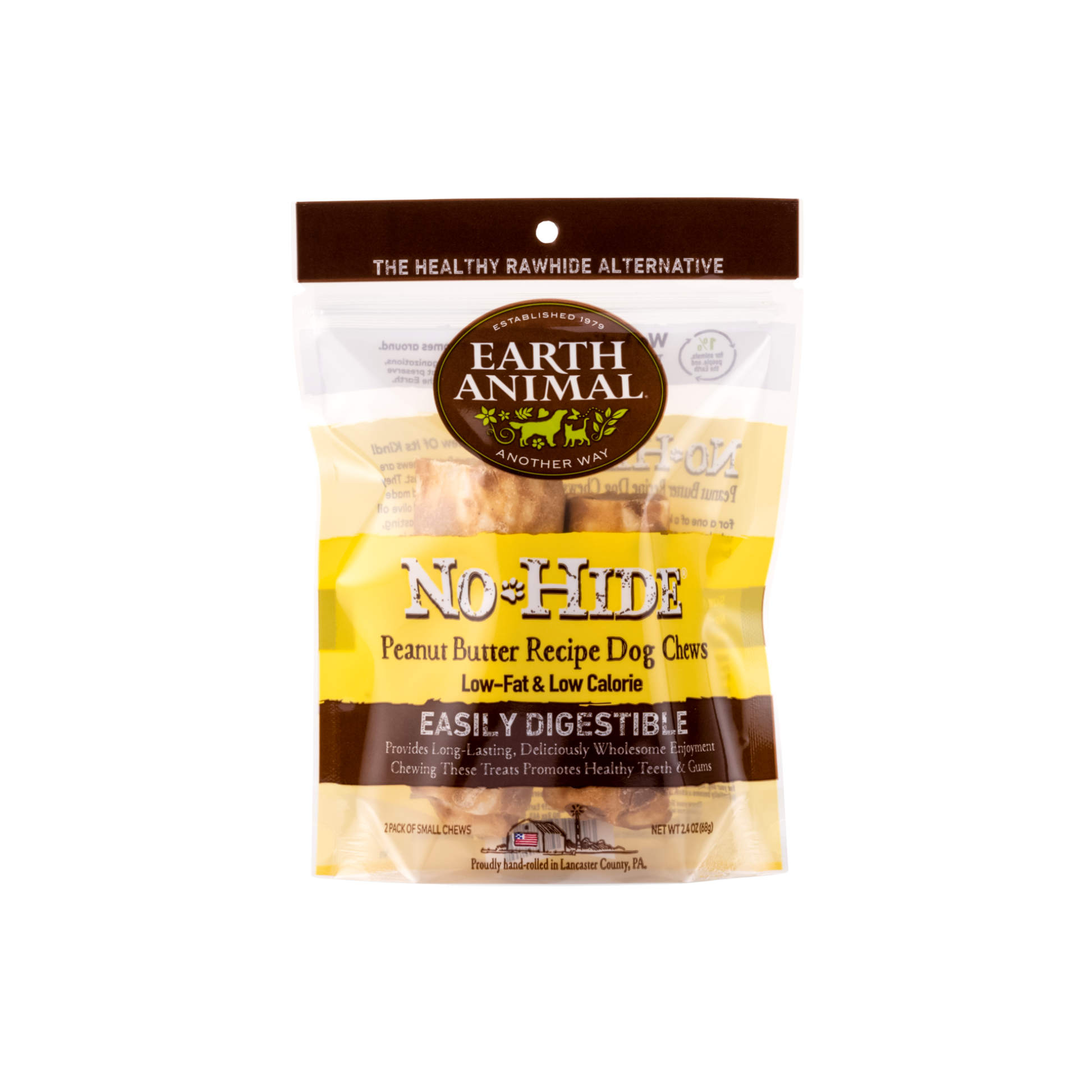 Earth Animal No-Hide Peanut Butter Rolls