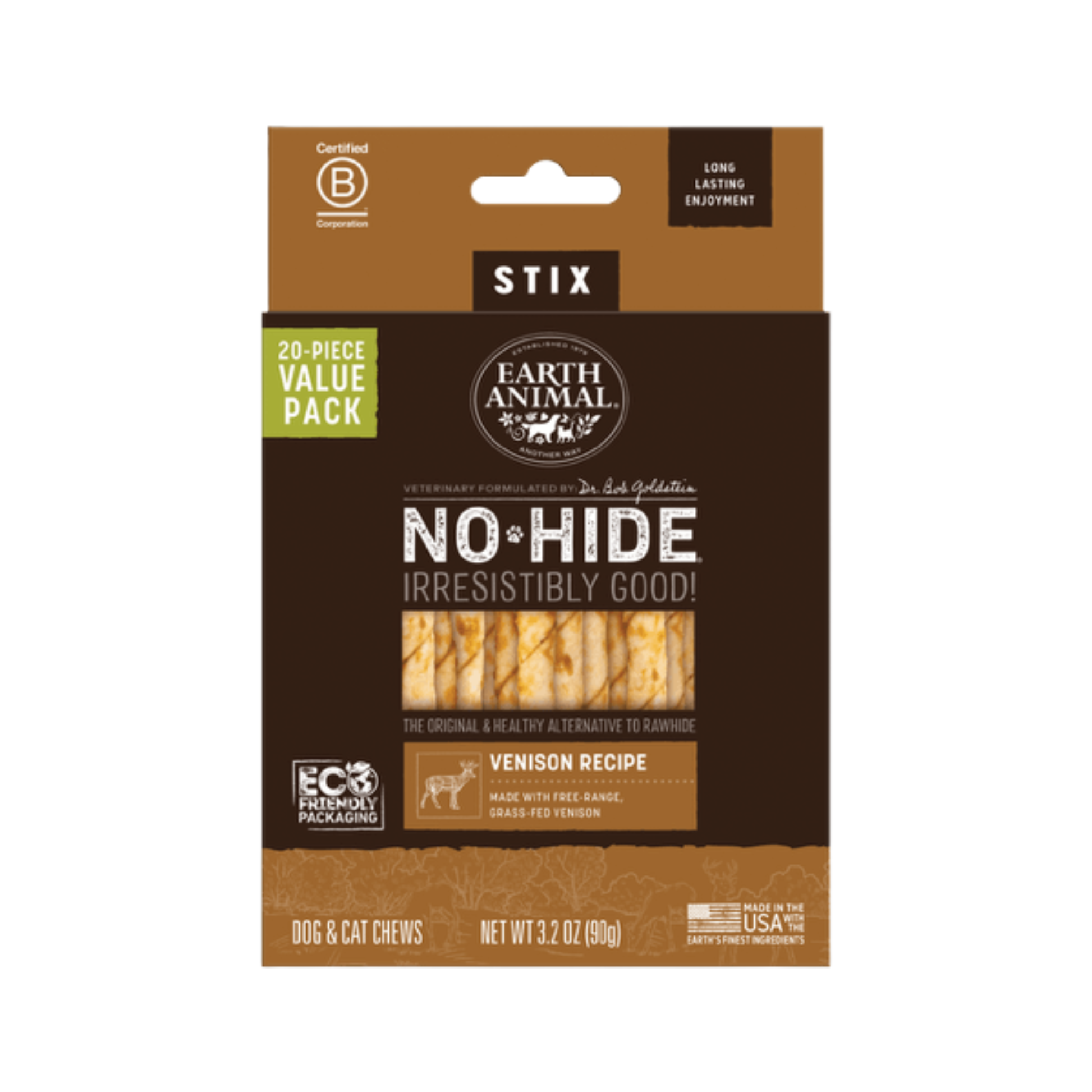 Earth Animal No-Hide Venison Stix